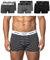 Snocks Boxershorts Herren aus Bio-Baumwolle (6er Pack) - Atmungsaktiv und Ideal für Sport und Alltag - Kein juckendes Etikett und komfortabler Bund - Unterhosen Herren - Gr.S, Farbe Schwarz Gestreift