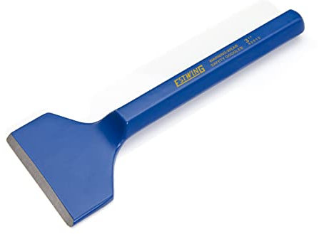 Estwing 3-inch Wide Hex Shaft Masonry Chisel, Scores and Shapes Stone, Concrete, and Brick