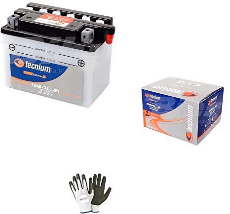 Kompatibel mit Benelli 50 Pfeffer 1999 bis 2009, Batterie bereits einsatzbereit TECNIUM YB4L-B Batterien 4 Ampere 12 Volt für Motorstarter Spezifikation Motorrad Roller