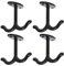 Hemobllo Wandhaken Vintage Double Prong Deckenhaken: Zinklegierung Multifunktions- Decke Doppelhaken für Handtuch- Robe Kleiderhaken- Kleiderhaken 4- Tlg Wandhaken Garderobe