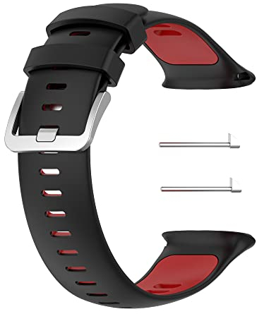 Chofit Armband kompatibel mit Polar Vantage V2, weiches Silikon, Sport-Ersatzarmband für Vantage V2 Smartwatch, zweifarbig, Schwarz/Rot