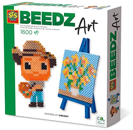 SES Creative 06016 Van Gogh Beedz Art-Mini-Künstler Vincent, Multicolor, Mittel