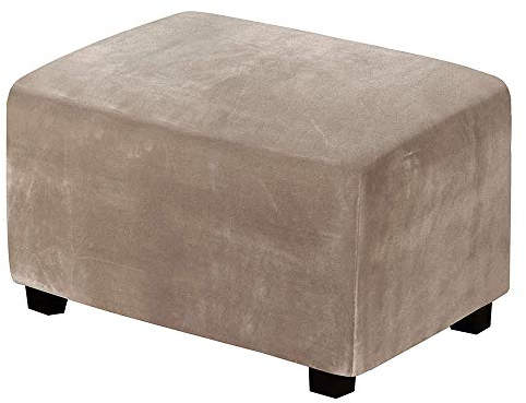 Meigeh Hocker bezug rechteckig hockerbezüge bezug für hocker quadratisch ottomane hocker bezug Ottomane Schonbezug Brown b