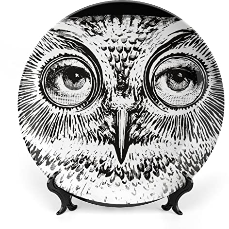 Piatto Lina Cavalieri, Piatto Decorativo da Parete, Decorazione da Appendere alla Parete con Piastra Facciale Misteriosa, Staffa Inclusa E Gancio A Molla Speciale,C30,8inch