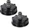 IBC Tankadapter IBC Adapter Kappe IBC Auslaufhahn für den Anschluss von Gartenschläuchen Wassertanks Regenwassertanks S60X6 2 Stück