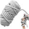 NIDONE Decken-Kerngarn, 1000 g, handgestricktes, klobiges Garn, super klobiges Garn, Armstrickgarn, DIY-Hand-Roving-Garn zum Häkeln, weiches, Dickes Garn, waschbares Deckengarn für Haustierbett, Grau