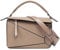 Gotomax handtasche damen mit geometrischem Design, 24,5 x 10,5 x 17 cm, Umhängetasche mit Litschi-Maserung,crossbody bag mit Henkel als Muttertagsgeschenk (Khaki)