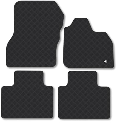 Renault Zoe (2021-2024) [Electric] 3mm Rubber Car Mats | Tailored Fit Durable Floor Mats Full Coverage Protection Waterproof Accessories Easy Clean Anti Slip Made in the UK