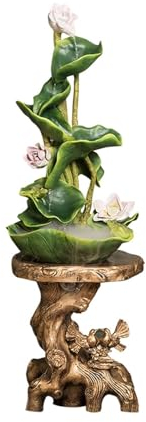 Garten Brunnen Neuer chinesischer Landungswasserbrunnen, Wohnzimmer-Hofdekoration, Wohnaccessoires, dekoratives Lotuswasser Garten Brunnen Outdoor