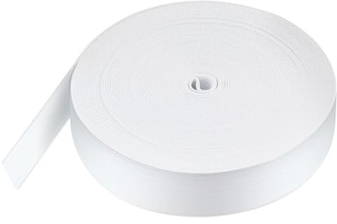 Gummiband, 15 Meter Gummiband 10mm Breit, Elastische Bänder zum Nähen, Stretch Elastisch, für Hosen nähen, Hüftgürtel, DIY Handgemacht(Weiß)
