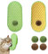 Lrxyfyw 2 Katzenminze Wandball Katzenminze Spielzeug,katzenminze spielzeugbälle,Katzenminze Balls,Katzenminze Ball an die Wand Kleben,Catnip Wall Ball