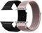 Correa de nylon de 2 piezas para Apple Watch, correa deportiva ajustable compatible con iWatch Series 10 9 8 7 6 5 4 3 SE (Negro+Arena, 38/40/41/42mm(Series 10))