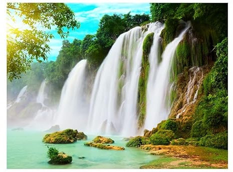 KunstLoft Tapete 'Detian - Wasserfall (China)' 250x193cm Fototapete modern