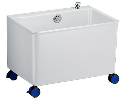 Fregadero Cocina Portátil、Fregadero Exterior Jardin Plástico、fregaderos Industriales Con Drenaje En Un Clic、bañera Para Mascotas Al Aire Libre，Apto Para Restaurantes, Cocinas, Balcones Y Baños.