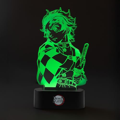 Grupo Erik - Lampe Manga Demon Slayer | Déco Gamer, Idée Cadeau Anime, Objet Gaming, Cadeau Geek, Lampe de Chevet Manga