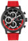 Tommy Hilfiger Multi Zifferblatt Quarz Uhr für Herren mit Rotes Silikonarmband - 1792178