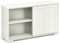 GiantexUK Kitchen Sideboard, Wooden Buffet Cabinet with Adjustable Shelf and Sliding Doors, Freestanding Storage Cupboard Unit for Dining Living Room Hallway (without glass, White)