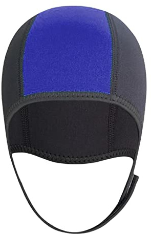 QLoztyse Gorro de Buceo Capucha en Neopreno con Protección Auricular Impermeable Banda Ajustable Adecuada para Niños Adultos Natación Surf Buceo Deportes