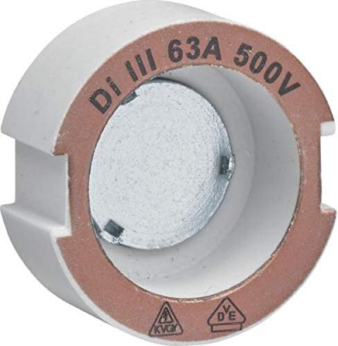 Hager LE33P63 Diazzed Fuse Size = DIII 63A Pack of 25