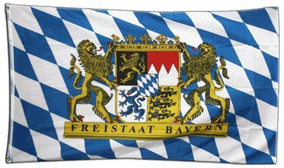 Flagge Deutschland Bayern Freistaat - 60 x 90 cm