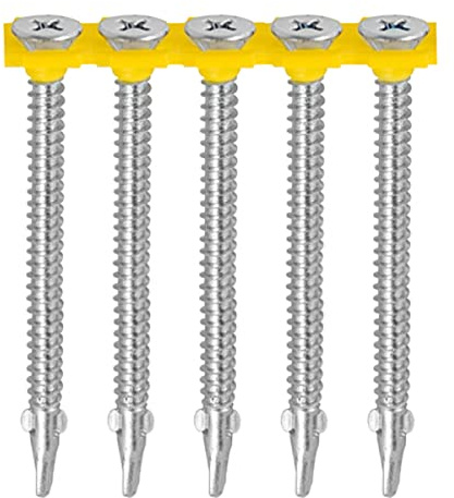 TIMco 4865COLLW BZP Collated Wing Tip Screw 4.8 x 65 - Zinc Plating (Box of 500)