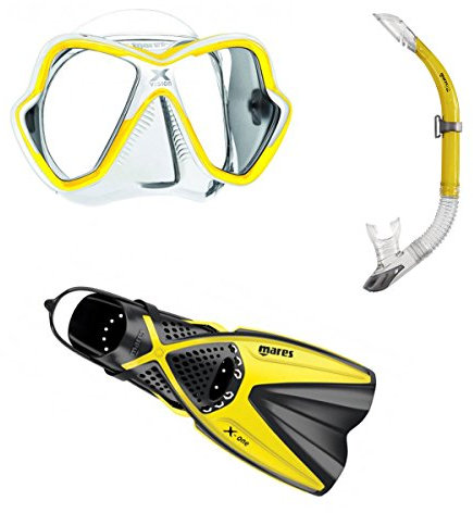 Mares X-One + X-Vision + Sailor Schnorchelset Gr. 35-47 (gelb, L/XL (44-47))