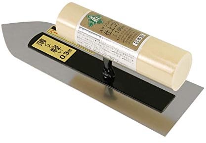 GLS Truelle de finition japonaise en acier inoxydable, 180mm, 180mm