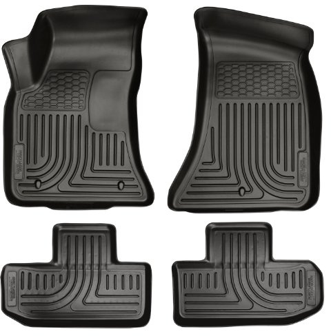 Husky Liners | Wetterschlägel | passend für Dodge Challenger 2011–2015 | Front- und 2. Reihe Liner – schwarz, 4 Stück. | 98071