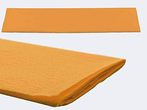 Krepp Papier 50 x 250 cm, verschiedene Farben(orange)