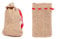 Alsino Jutesäckchen 12 Stück Jutesäcke Set Adventskalender Säckchen, 12 x 8 cm, zum Basteln & befüllen, Weihnachtszubehör für Geschenke, Deko JS-01