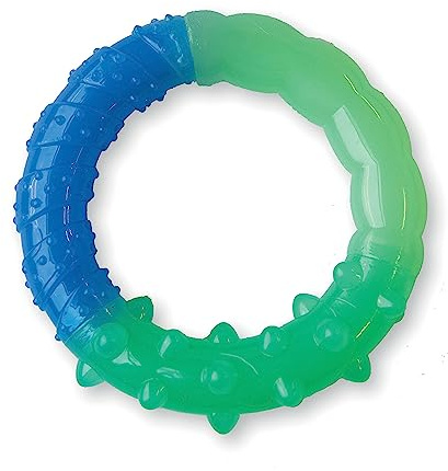 Petstages Orka Grow-With-Me-Ring Dog Chew Toy | Helps Keep Teeth Clean, Massages Gums, Soothing Teething Support, Indoor Outdoor, Moderate Chewers, Small Dogs & Puppies