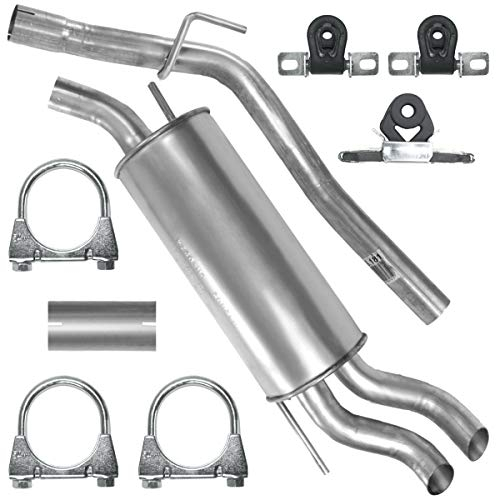 Adamot Endschalldämpfer Auspuff Endtopf für VW Transporter T4 IV Pritsche SWB, LWB 1.9 TDI 2.4 D