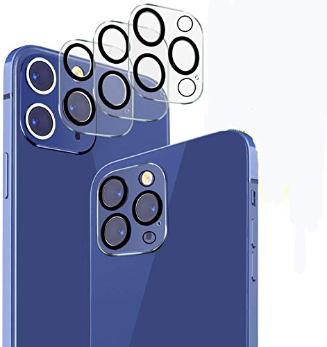 TLING [3 Pack Protector de Lente de cámara para iPhone 12 Pro MAX, 9H de Dureza Anti-Rasguños Cámara Trasera Lente Protector para iPhone 12 Pro MAX