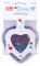 Prym 610185 Love Stoff-Clips, 2,6 cm, Herzbox, wolle, farbig sortiert, blau, pink, lila