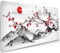Extended Large Gaming Mouse Pad 35.4 X 15.7 Inch XXL Full Desk Japanese Art Style Cherry Blossom & Sakura Mousepad Non-Slip Rubber Base Big Keyboard Mat with Stitched Edges for Home Office