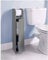 Homme Concept - Free standing Grey wooden Toilet Paper Roll Holder with Shelf, Bathroom Storage Tissue Organizer