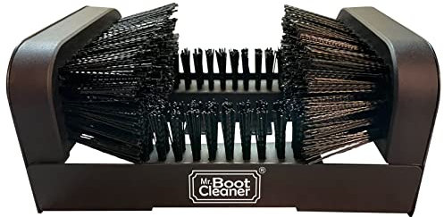 Heavy Duty Boot Brush Cleaner Outdoor Floor Mount or Portable Boot Scraper/Scrubber with Hardware
