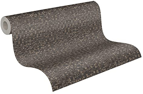 A.S. Création Antigua 390924 Non-Woven Wallpaper 10.05 m x 0.53 m Made in Germany Abstract Black Gold