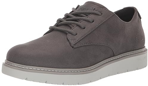 TOMS Men's Navi Trvl Lite Oxford, Forged Iron Waxed Canvas, 9 UK
