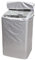 URFEDA Housse pour Machine à Laver, Housse Imperméable pour Machine à Laver Ou Sèche-Linge, Écran Solaire Et Anti-poussière, Ouverture Dessus, avec Fermeture Éclair, 60x62x95cm, Argent