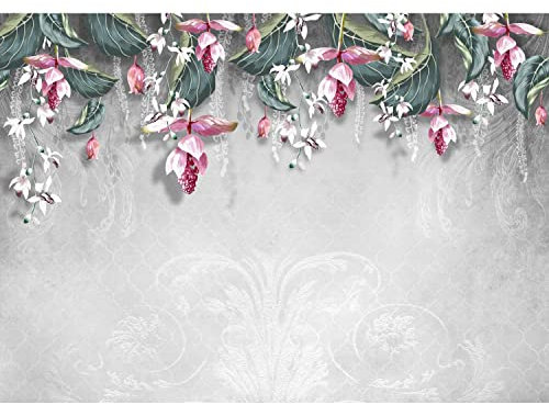 Runa Art Fotomurales Flores Abstracto 352 x 250 cm Fondo De Pantalla XXL Moderna Decoración De Pared Sala Cuarto Oficina Salón Beige 9566011c