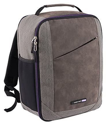 Cabin Max 24L Cabin Backpack 40x30x20 Underseat Cabin Bag, Laptop Hand Luggage Compartment - Spacious Under Seat Backpack for Travelling - Fits Wizzair, Easyjet, Vueling and More (Manhattan 24L)
