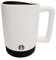 Starbucks Taza blanca 2023 con parte inferior de goma y tapa, 14 onzas