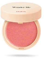 Pupa Blush Wonder Me (Farbe 001 Thrill Me Glow) Gesichtspuder mit natürlicher Wirkung mit Hyaluronsäure, perfektionierte Wangen ohne Flecken, erhältlich in 9 Farbvarianten (Format 4 g)