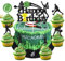 25 Stück Tennis Tortendeko Ball Cupcake Topper Alles Gute zum Geburtstag Cake Topper Sport Kuchen Dekoration für Sport Thema Mann Junge Mädchen Party Dekoration Geburtstagsparty