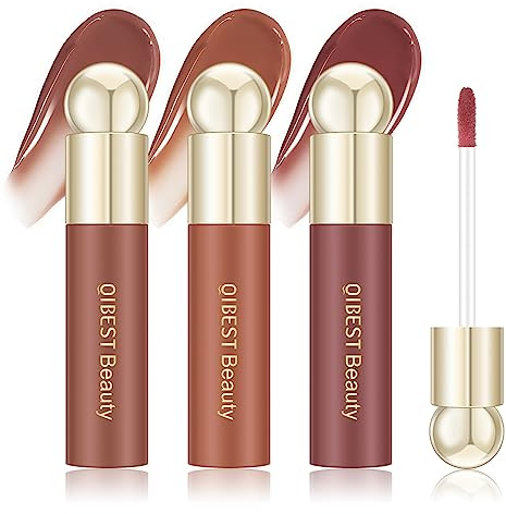 KYDA 3 Farben Jelly Lipgloss, Spiegelnd glänzendes Finish, Wässriger flüssiger Glow getönt, Hydratisierendes Lippenöl für natürlichen Glanz, Nicht klebriger, lang anhaltender Lip Stain - Satz B