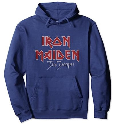 Iron Maiden - Distressed Logo Stacked Pullover Hoodie