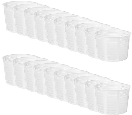 20 x Käseform 8.2 x 6.8cm – Variationen | Kunststoff-Käseform | Korb für Käse