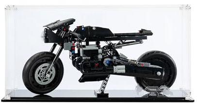icuanuty Acryl Vitrine für Lego Technic The Batman - BATCYCLE 42155,Staubdichte Lagerung Vitrine für Lego 42155 Spielzeugauto, für Lego-Liebhaber (Nur Vitrine), Size:38x20x20 cm
