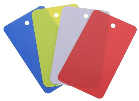 QUARKZMAN Étiquettes de transport en Plastique Imperméables avec Œillet, Étiquettes Vierges, Marquage Des Valves, L'Étiquetage Extérieur, 4x7cm/1.57x2.76 Pouces, Lot de 150 Multicolores